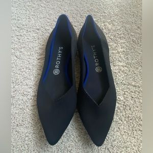 Rothys the point black flats